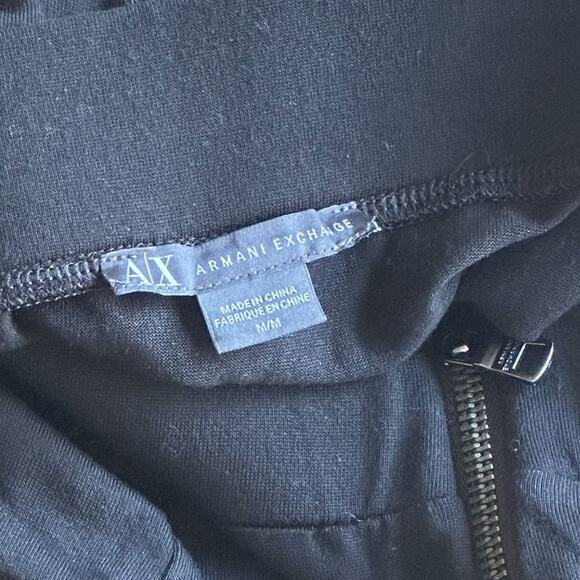 Armani Exchange Skirt Womens Size Medium Black Full Zip Front Maxi Soft Goth - Picture 5 of 7